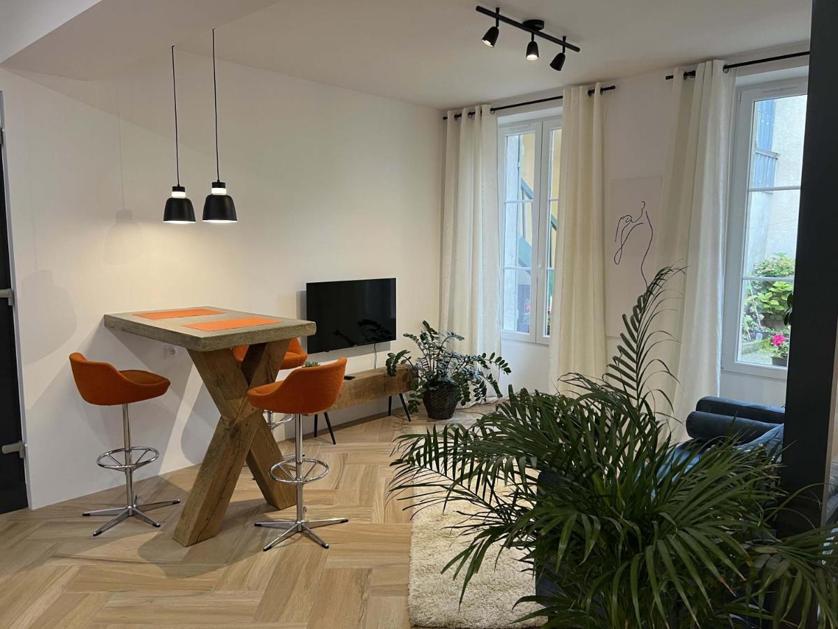 Bel Appartement Au Centre Du Vieux Joigny Exteriör bild